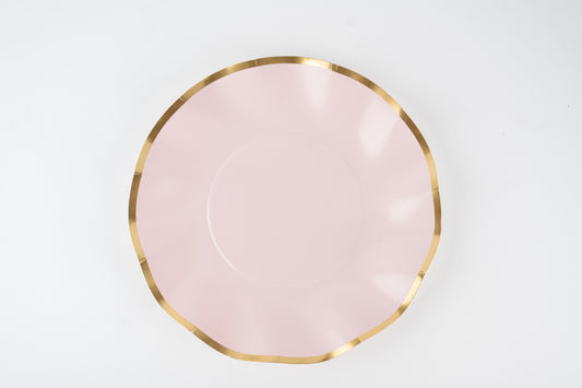 Scallop Luxe Dinner Plate – Blush Dream