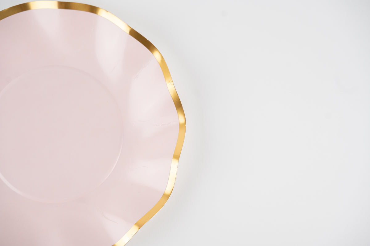 Scallop Luxe Dessert Plate – Blush Dream