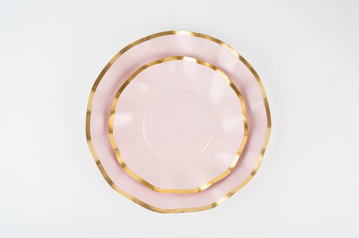 Scallop Luxe Dessert Plate – Blush Dream