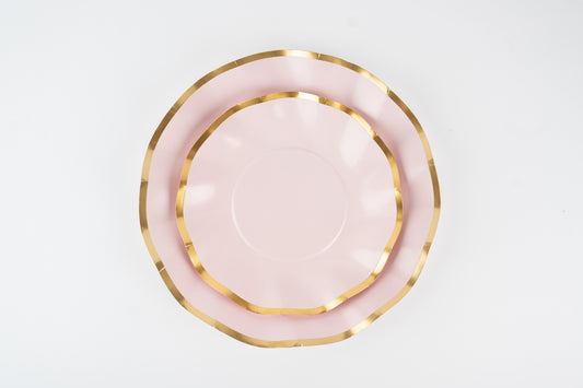 Scallop Luxe Dessert Plate – Blush Dream