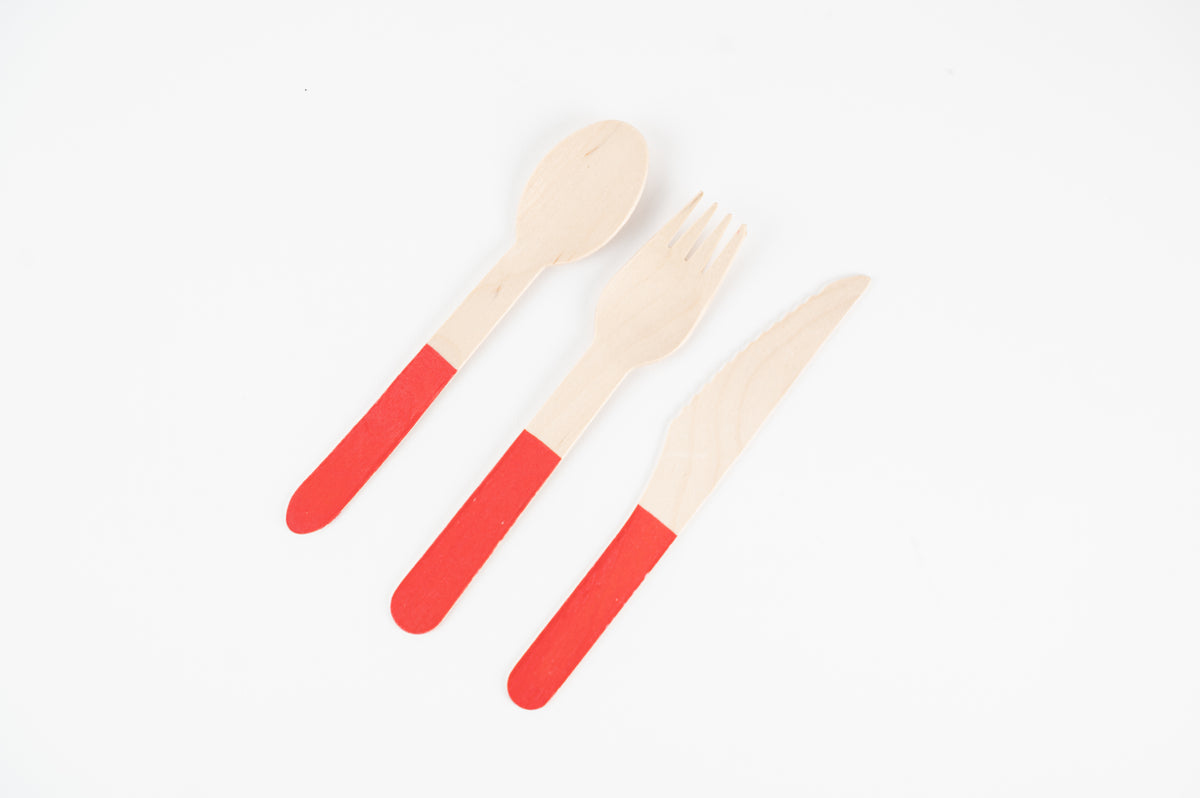 Wooden Cutlery Set (x24)