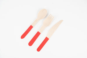 Wooden Cutlery Set (x24)