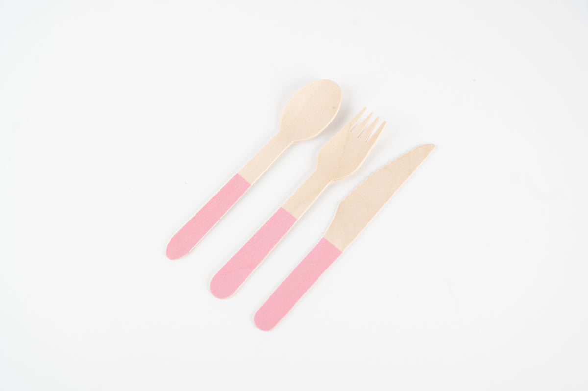 Wooden Cutlery Set (x24)