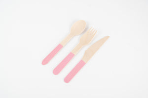 Wooden Cutlery Set (x24)