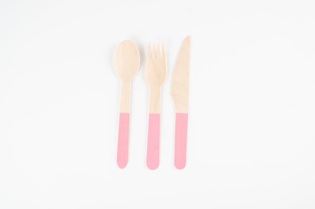 Wooden Cutlery Set (x24)